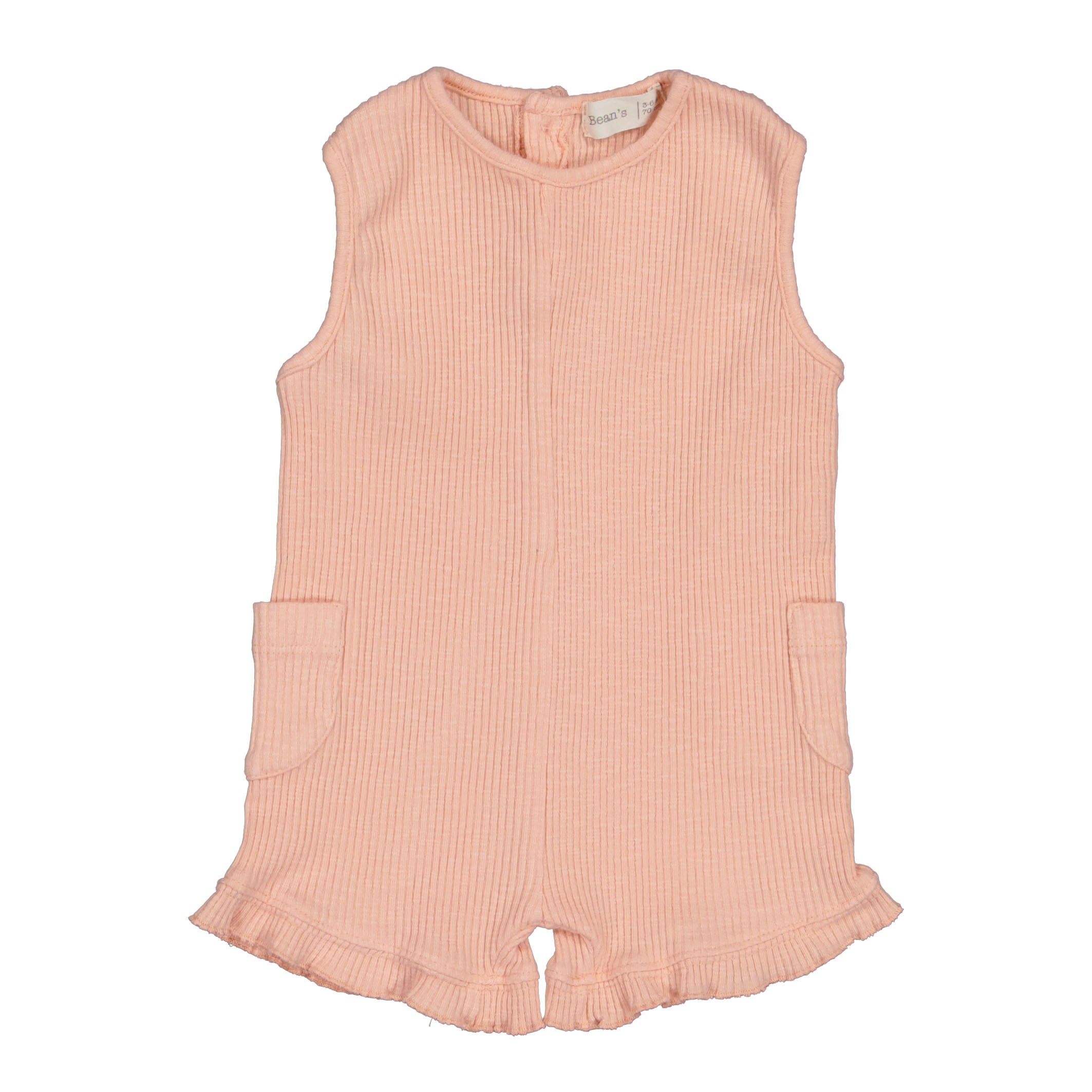 ribbed playsuit Pink