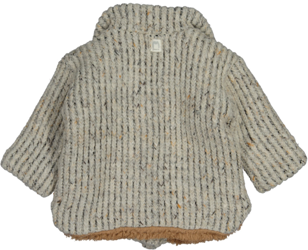 ORCHARD-Abrigo de lana y peluche Crudo
