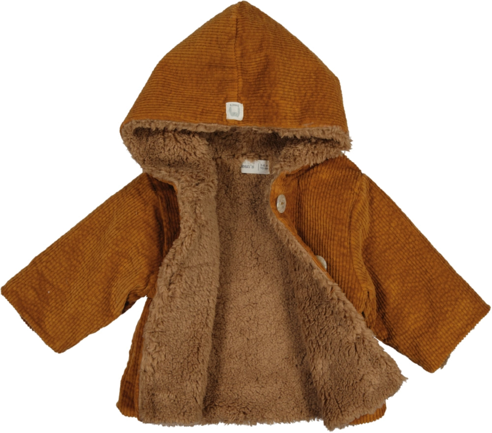 RADISH-Corduroy Coat Caramel