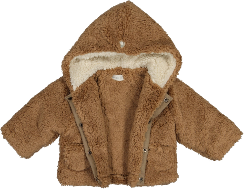 TULIP-Teddy jacket Wallnut