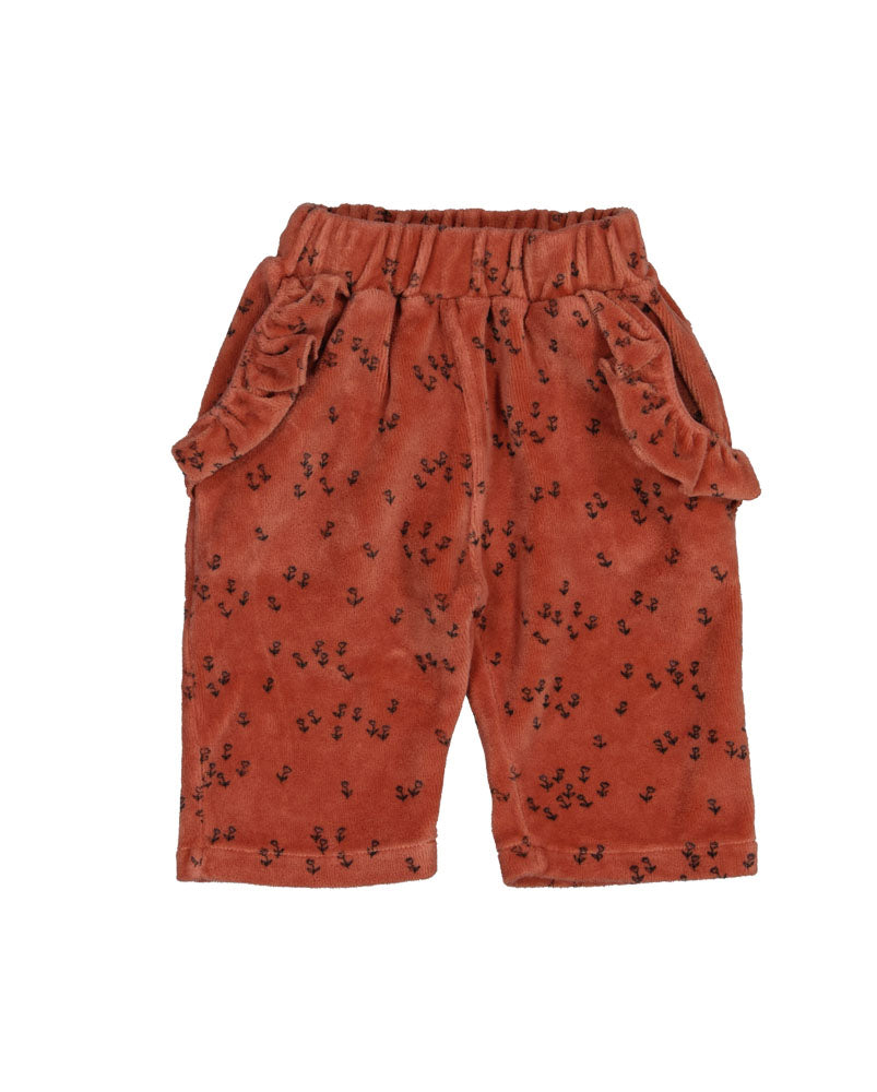 CARROT-Flowers pants Clay
