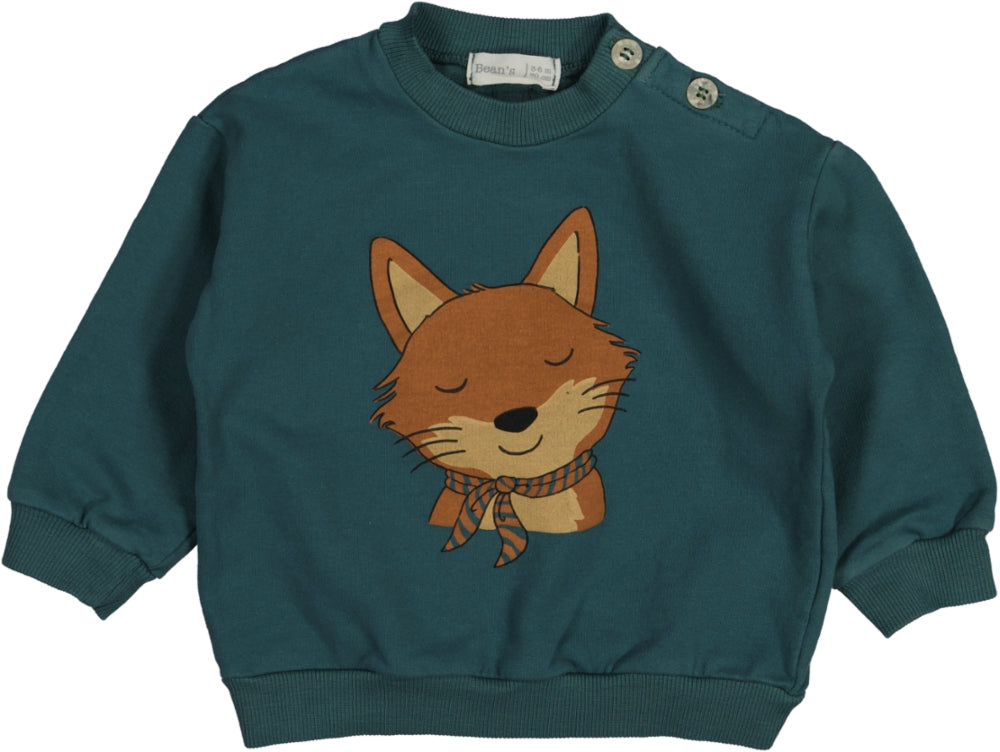 SNAIL- Sweatshirt Fox green