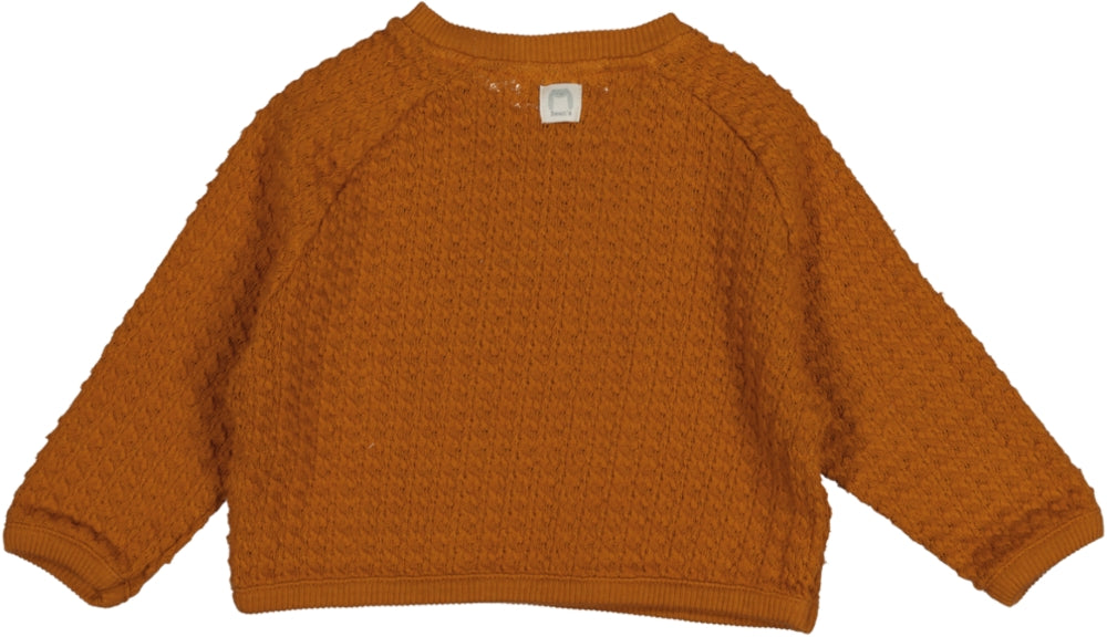 LADYBUG-Jackard sweatshirt Caramel