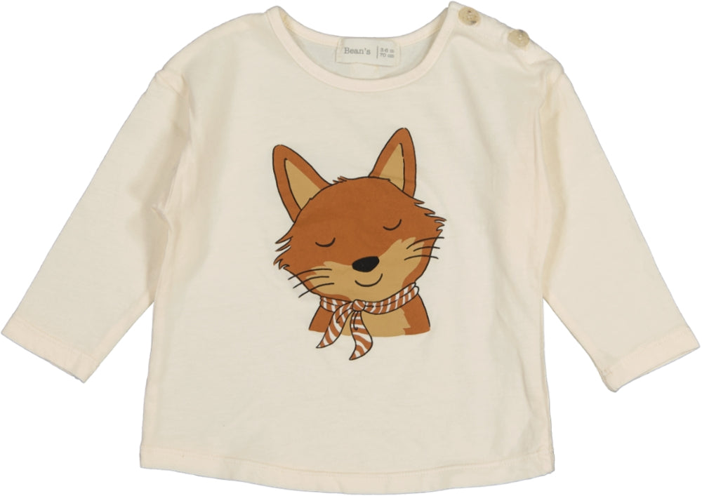 DAHLIA-Fox T-shirt Ecru
