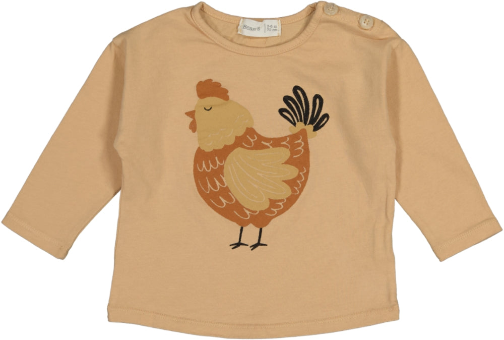 DAHLIA-Chicken T-shirt Sand