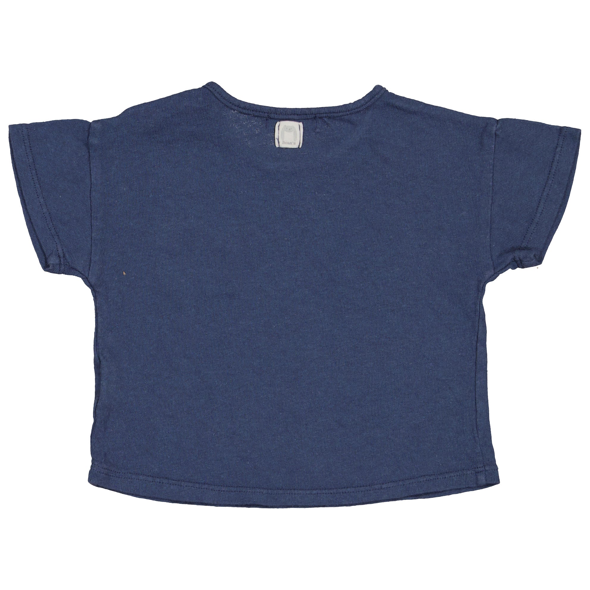 Cotton-linen T-shirt Blue