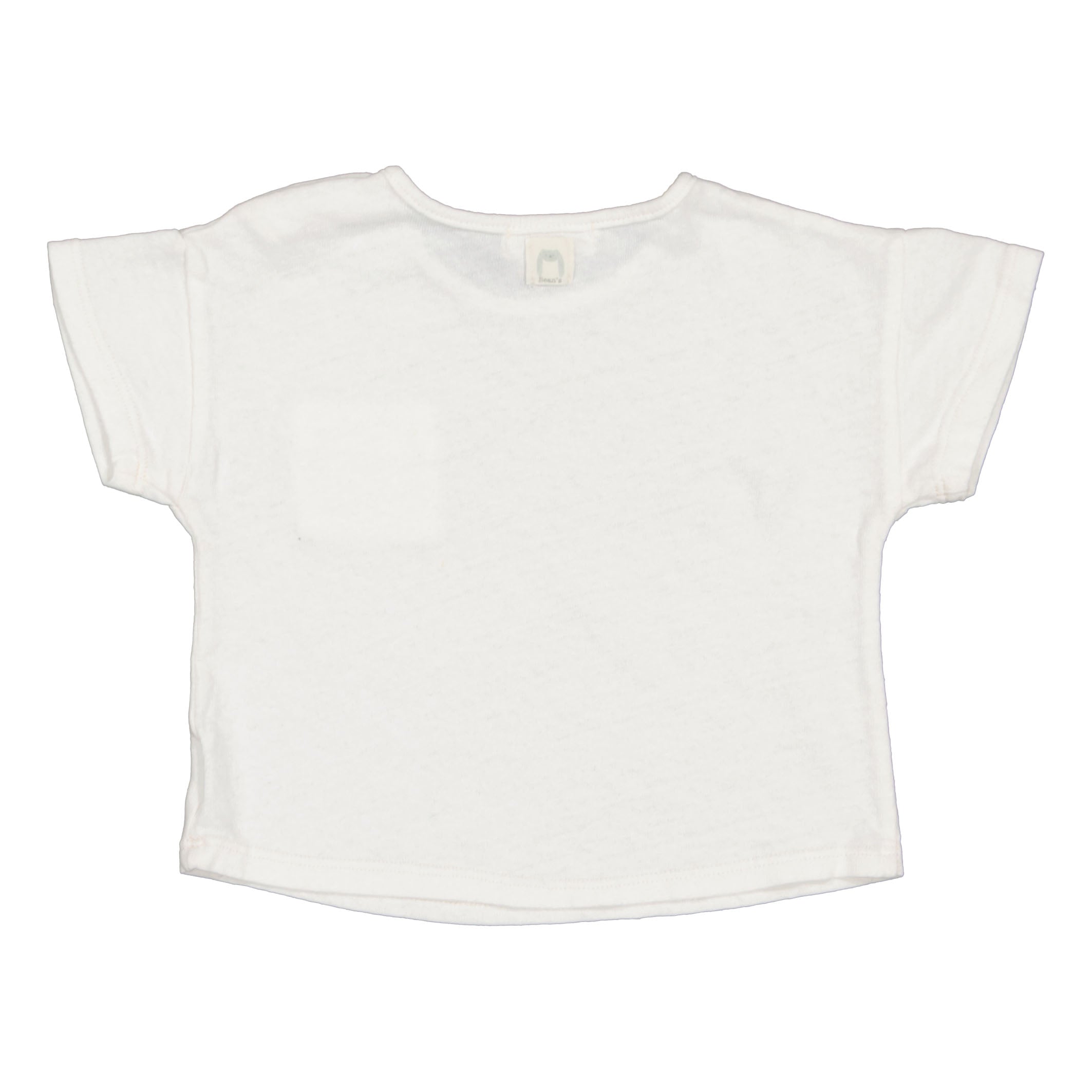Cotton-linen T-shirt White