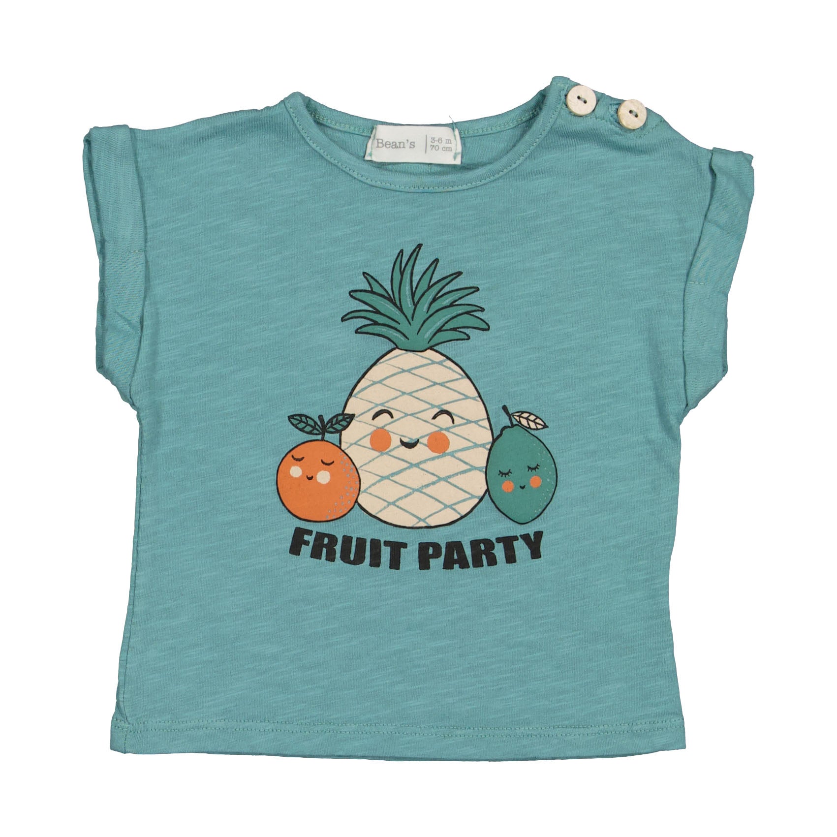 Camiseta fiesta frutal Verde Mar