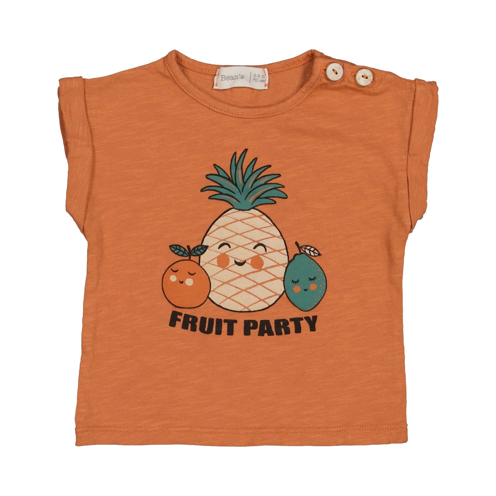 Camiseta fiesta frutal Ladrillo