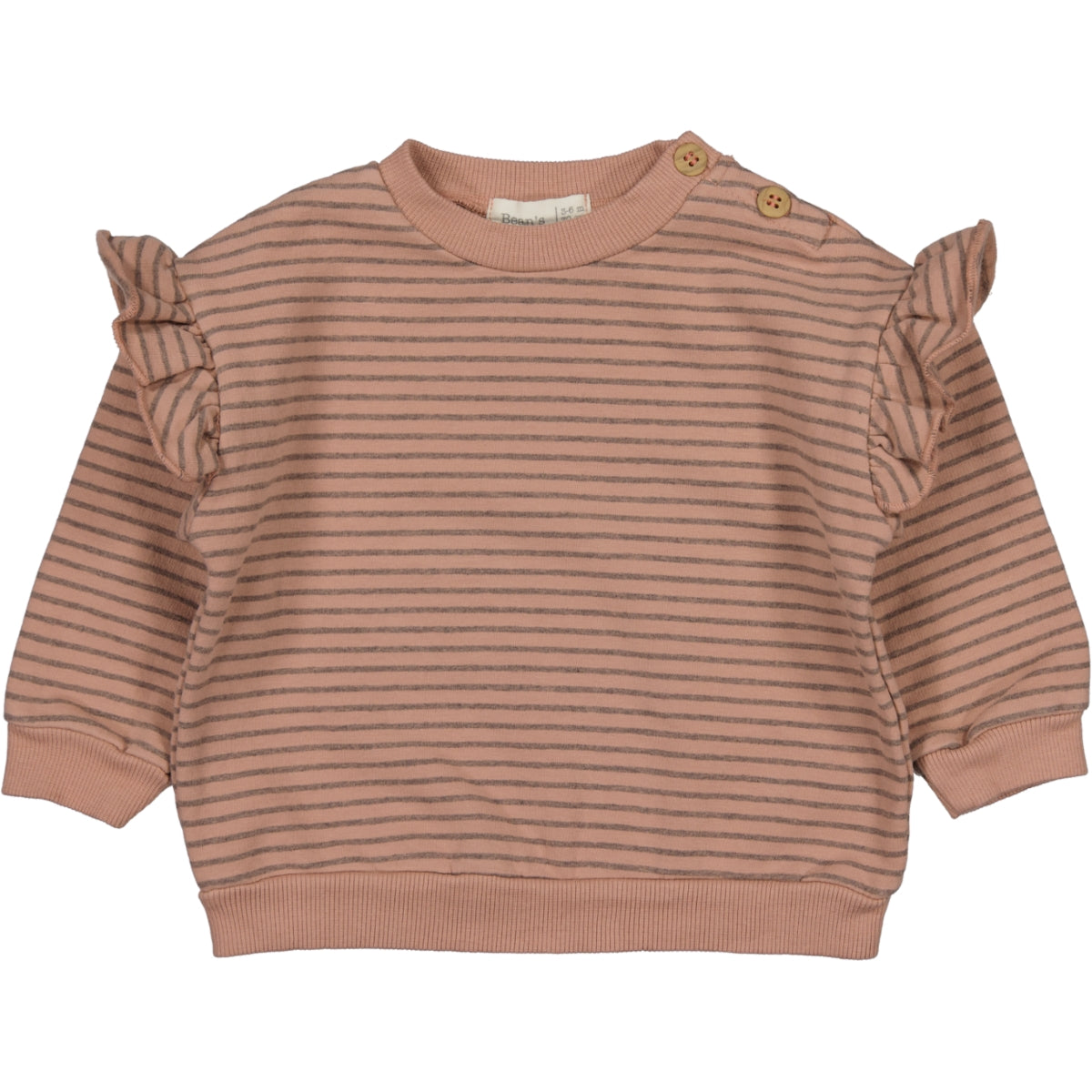 OLIVIA- Striped Frilly sweatshirt