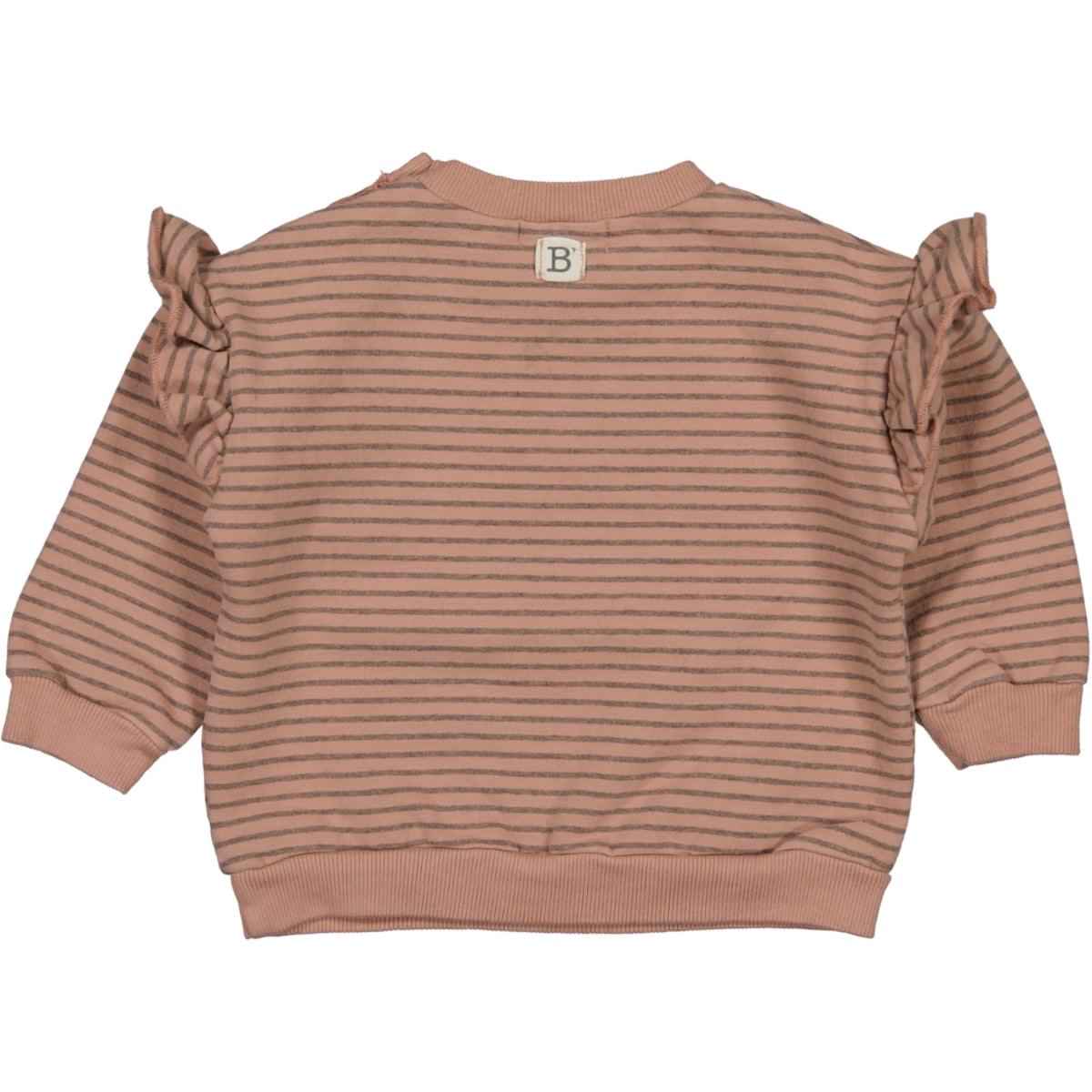 OLIVIA- Striped Frilly sweatshirt