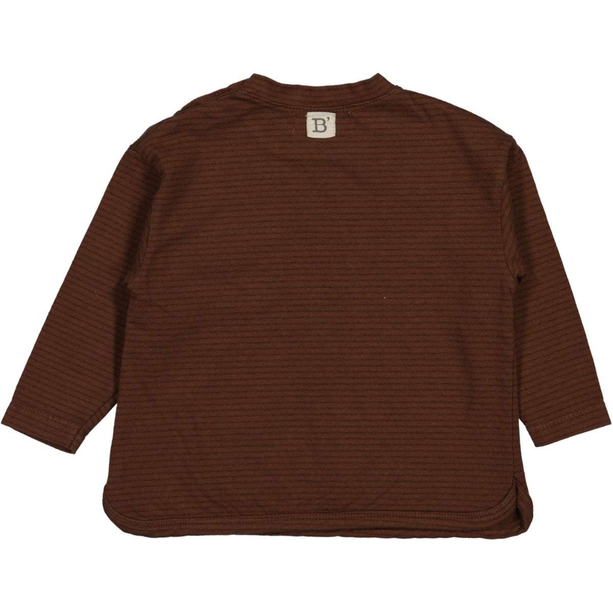 LEO- Slub Cotton Jersey T-shirt Brown