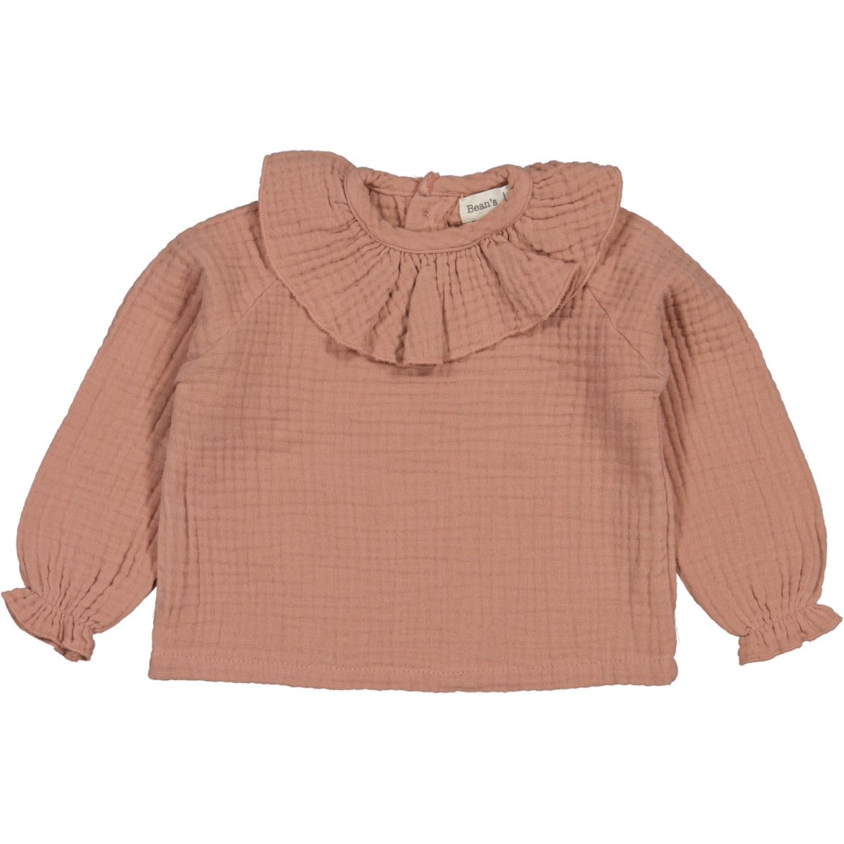 JULIA - Winter Muslin Frilly Shirt Old Pink