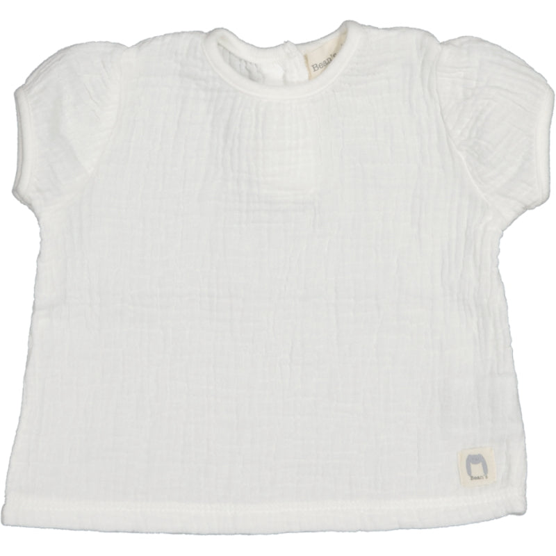DOLPHIN-Muslin Girl Shirt White