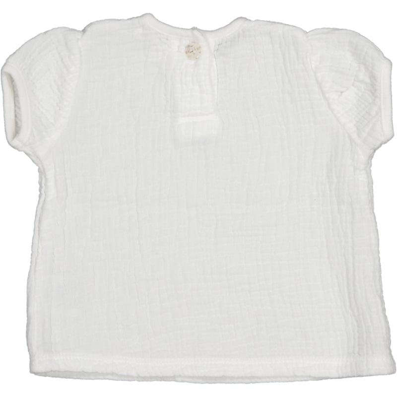 DOLPHIN-Muslin Girl Shirt White