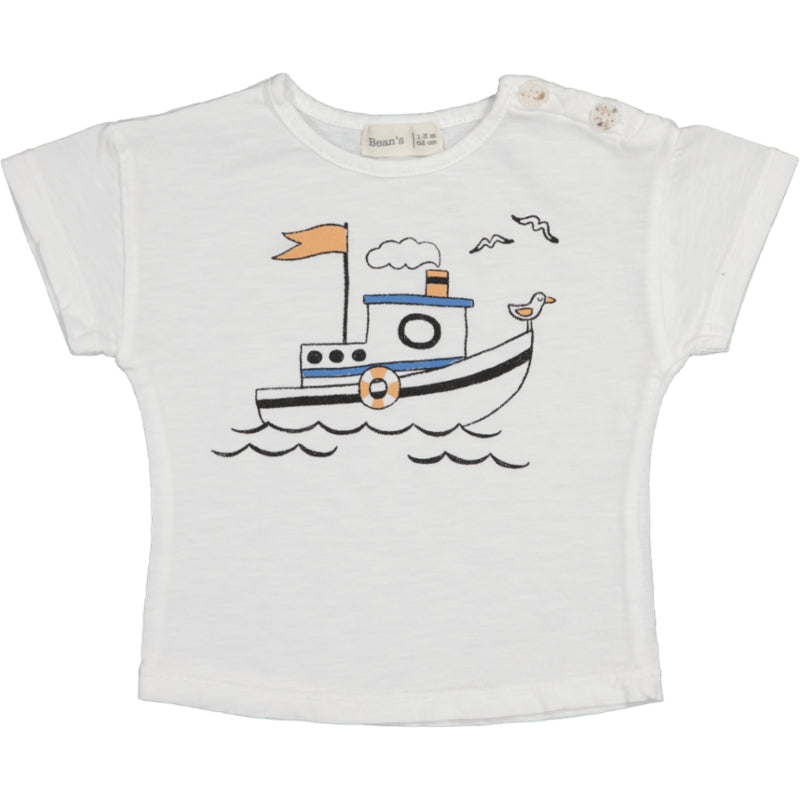 SUBMARINE-Boat T-Shirt White