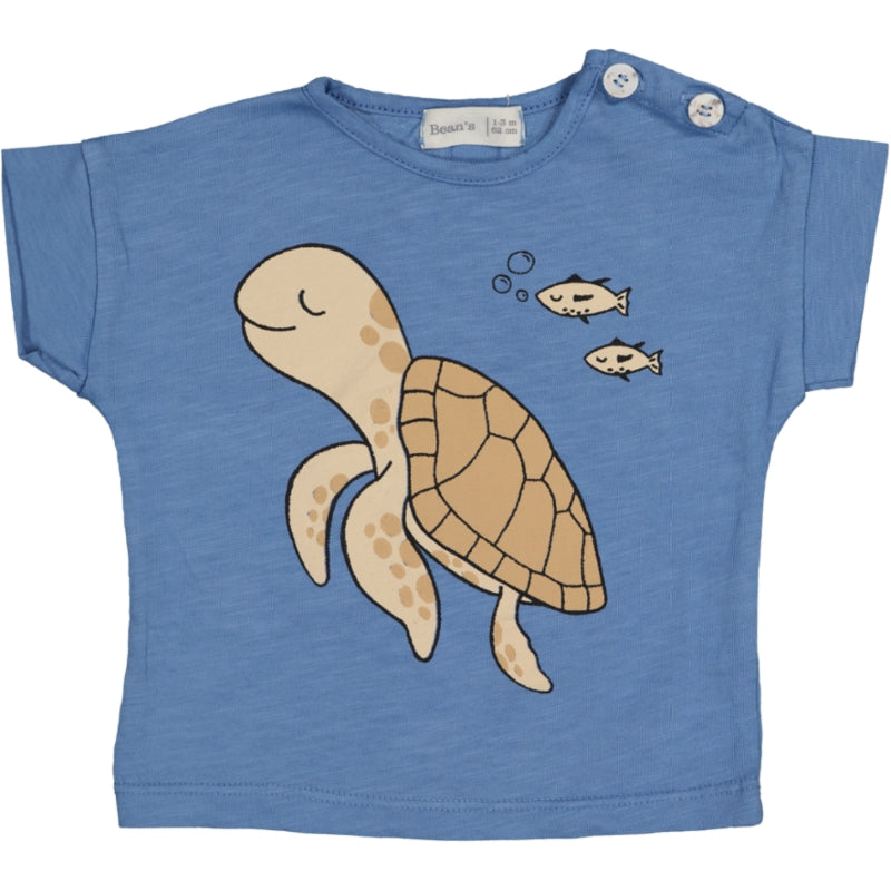 BEACH- Turtle T-Shirt Blue