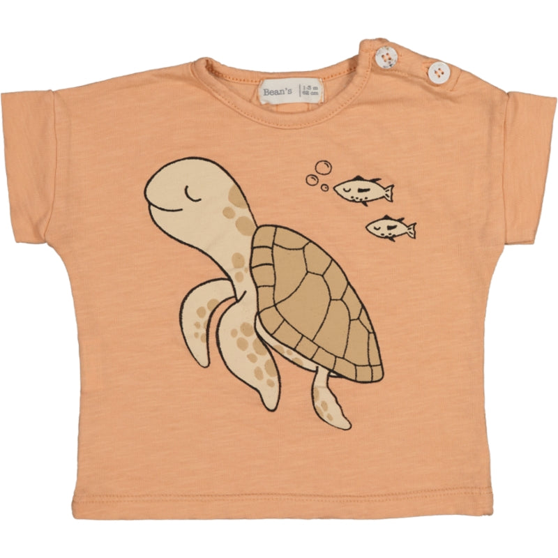BEACH- Turtle T-Shirt Apricot