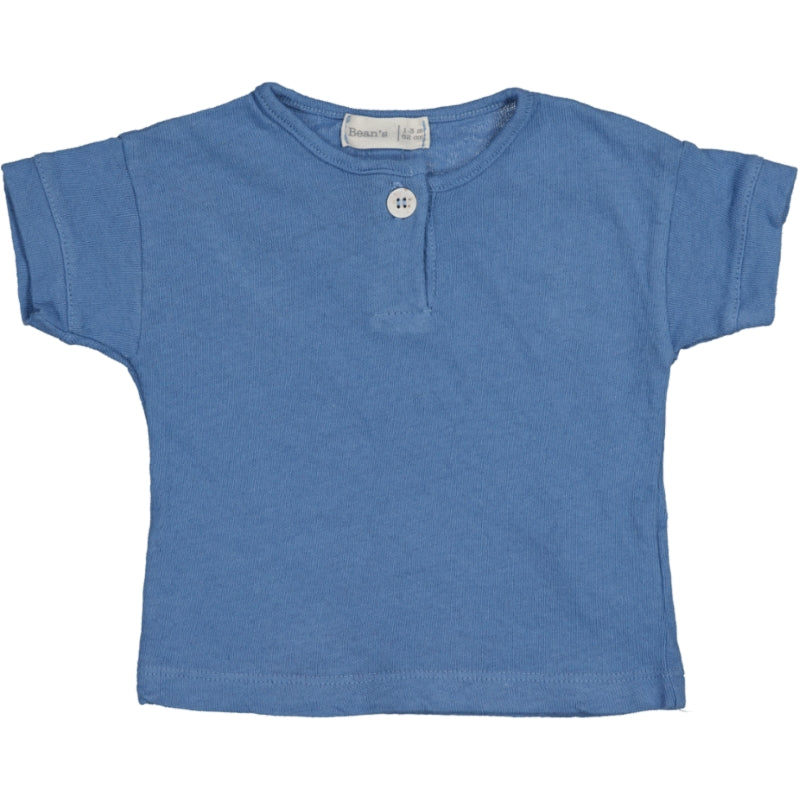 ICE CREAM- Camiseta Algodón Lino Azul