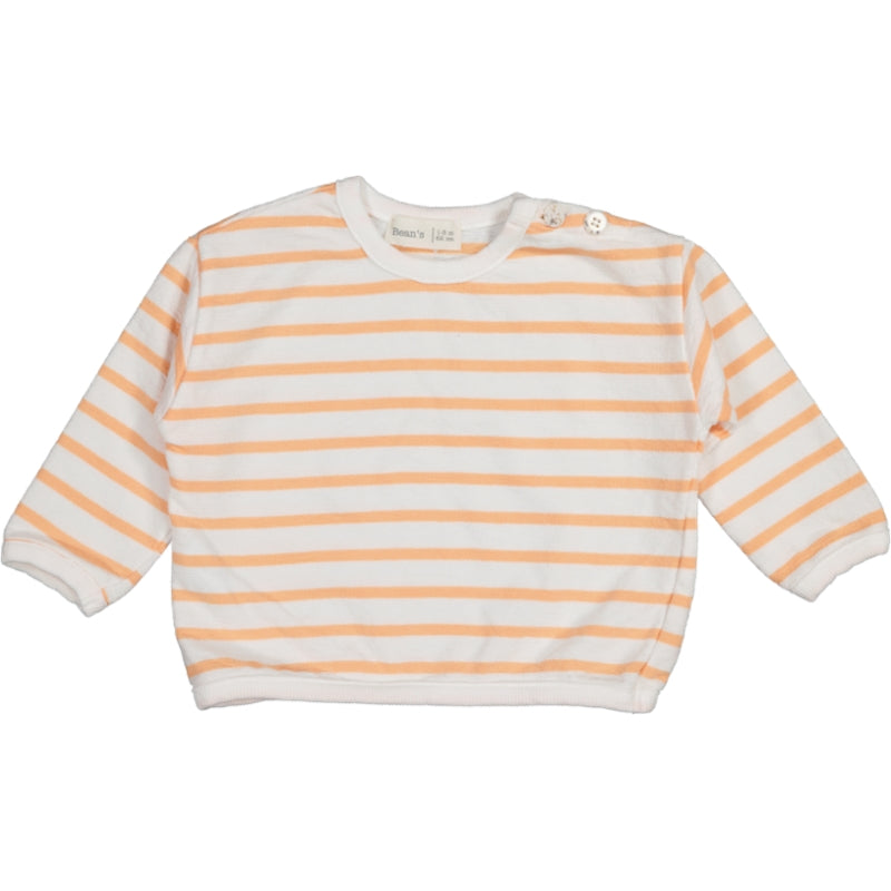 OCTOPUS-Striped  Sweatshirt Apricot