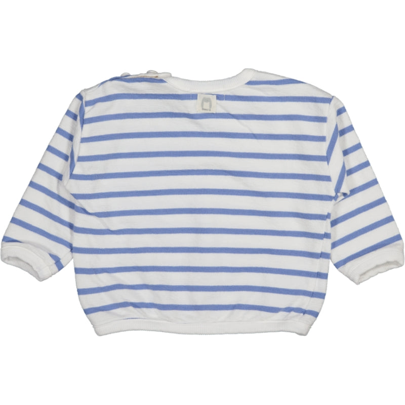 OCTOPUS-Striped  Sweatshirt Blue