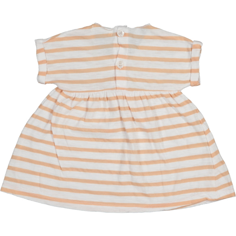 BOAT-Striped Dress Apricot