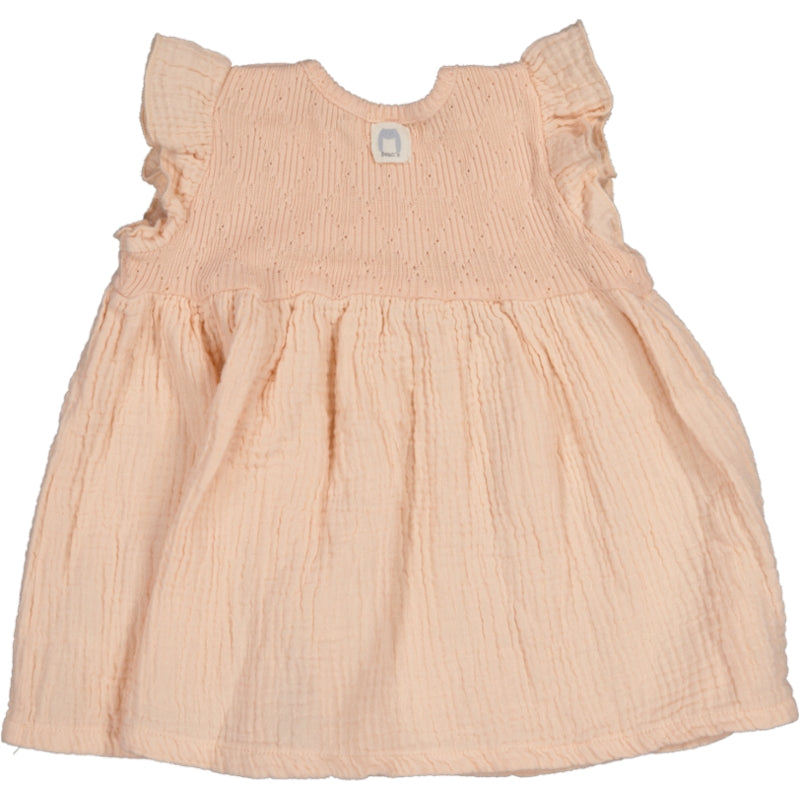FISH-Cotton pointelle Dress old pink