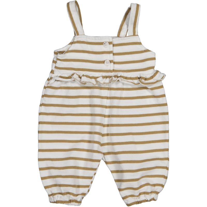 SEASHORE-Striped frilly Dungaree